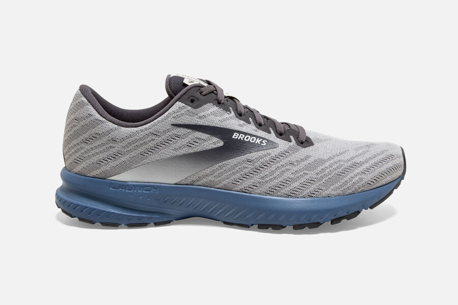 Launch 7 Road Brooks Running Shoes NZ Mens - Grey - GNYFVR-487